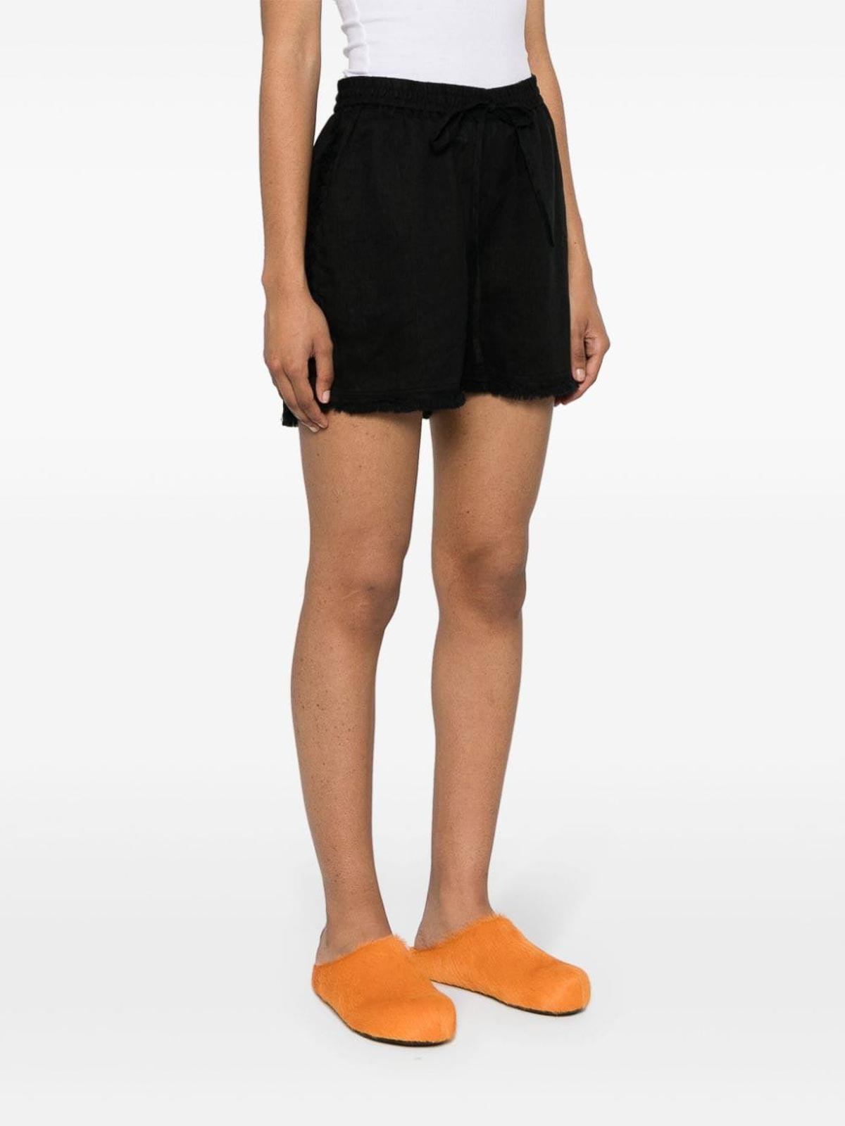 ショートパンツ PAROSH SS24 SHORTS (D210564 BEACH24013) P.A.R.O.S.H. ショートパンツ - 黒 | D210564BEACH24013