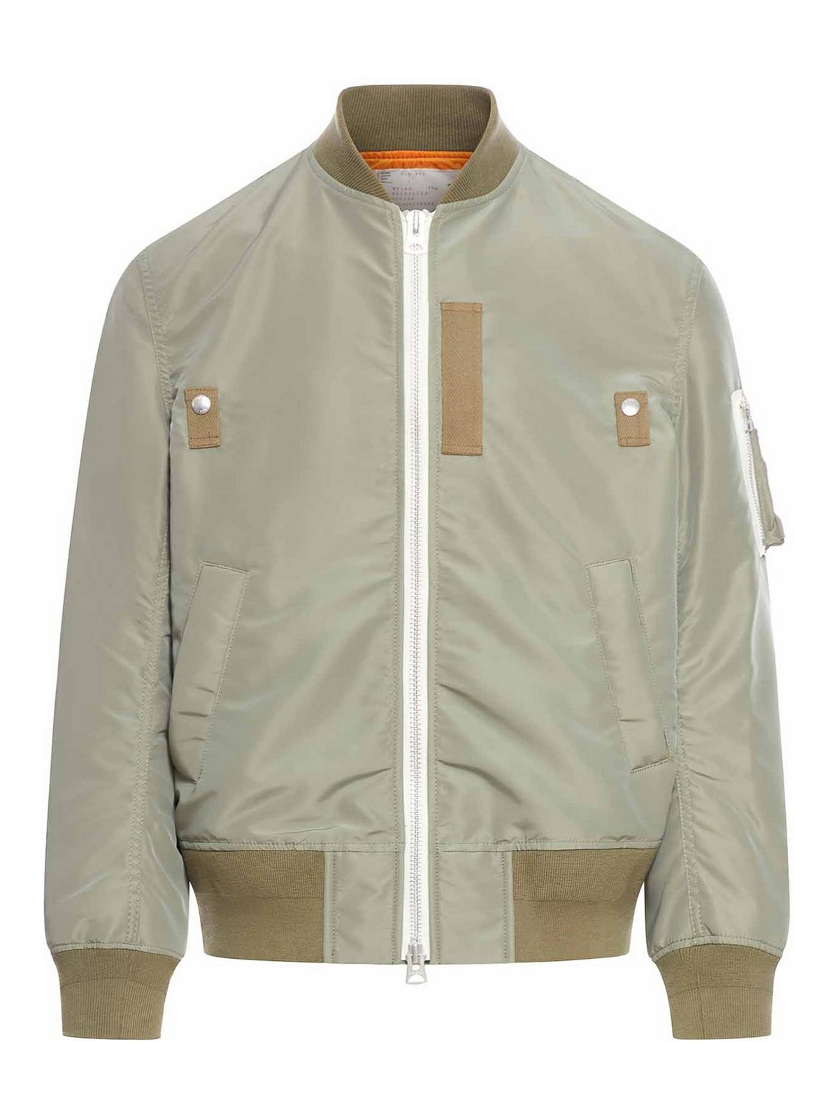 Shop Sacai Casual Jacket In Light Green