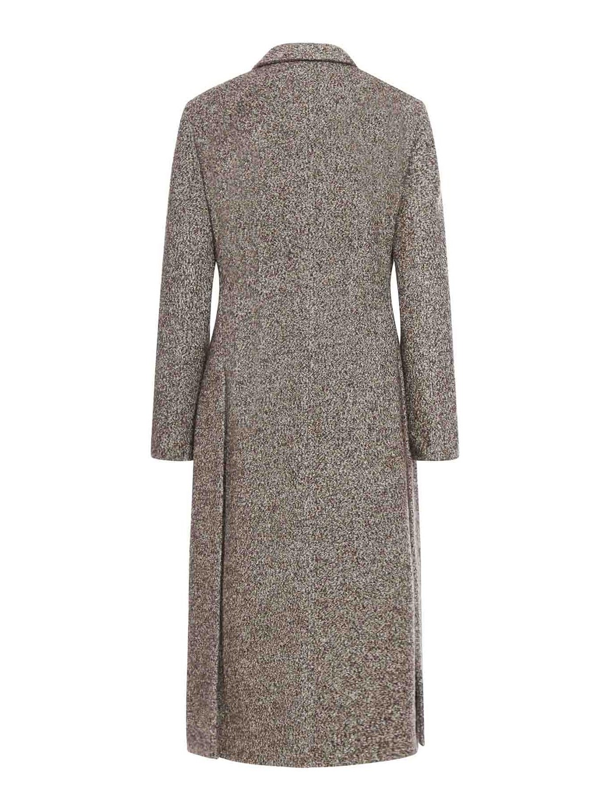 Shop Giorgio Armani Coat In Grey