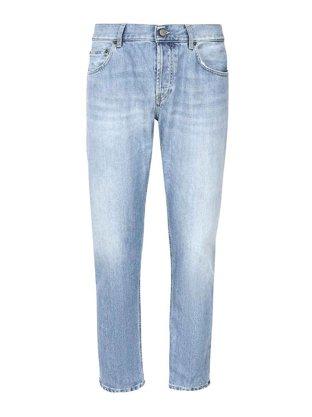 Shop Dondup Mius Cotton Jeans In Blue