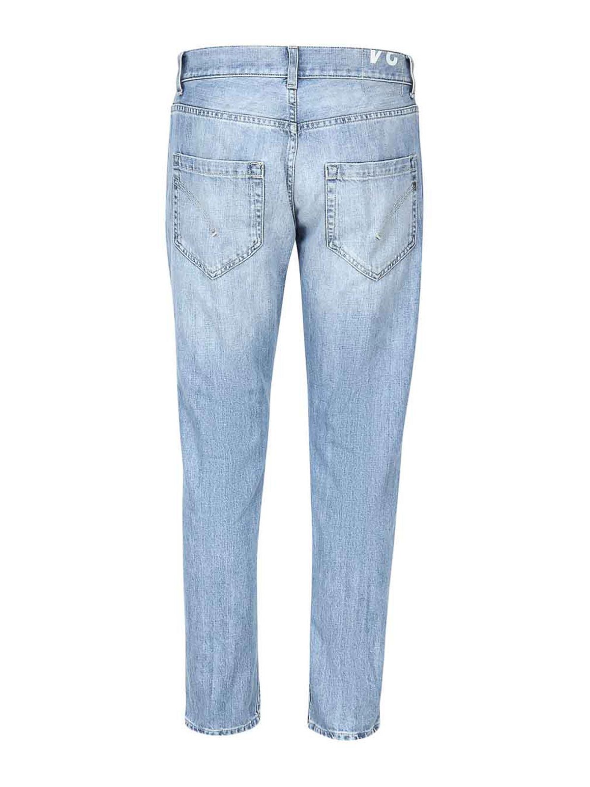 Shop Dondup Mius Cotton Jeans In Blue