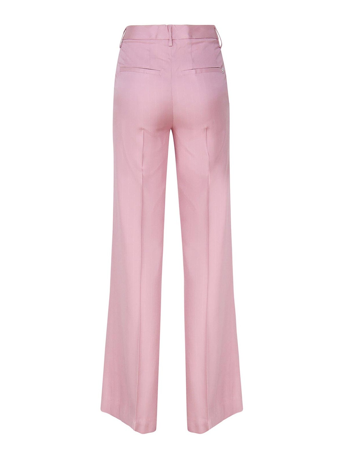 Shop Dondup Janice Trousers In Viscose In Light Purple