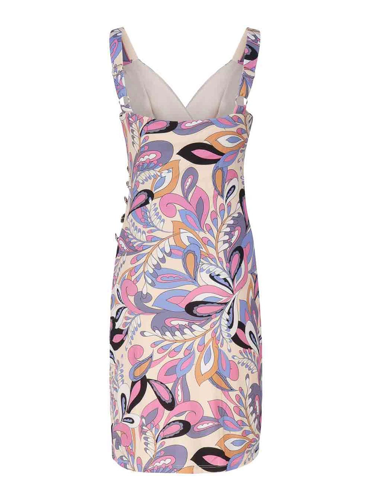 diana mini dress Bold Fuschia Sexy Mini Dress: Tight Cross Halter Ruched O-Ring Festival Fuchsia / S