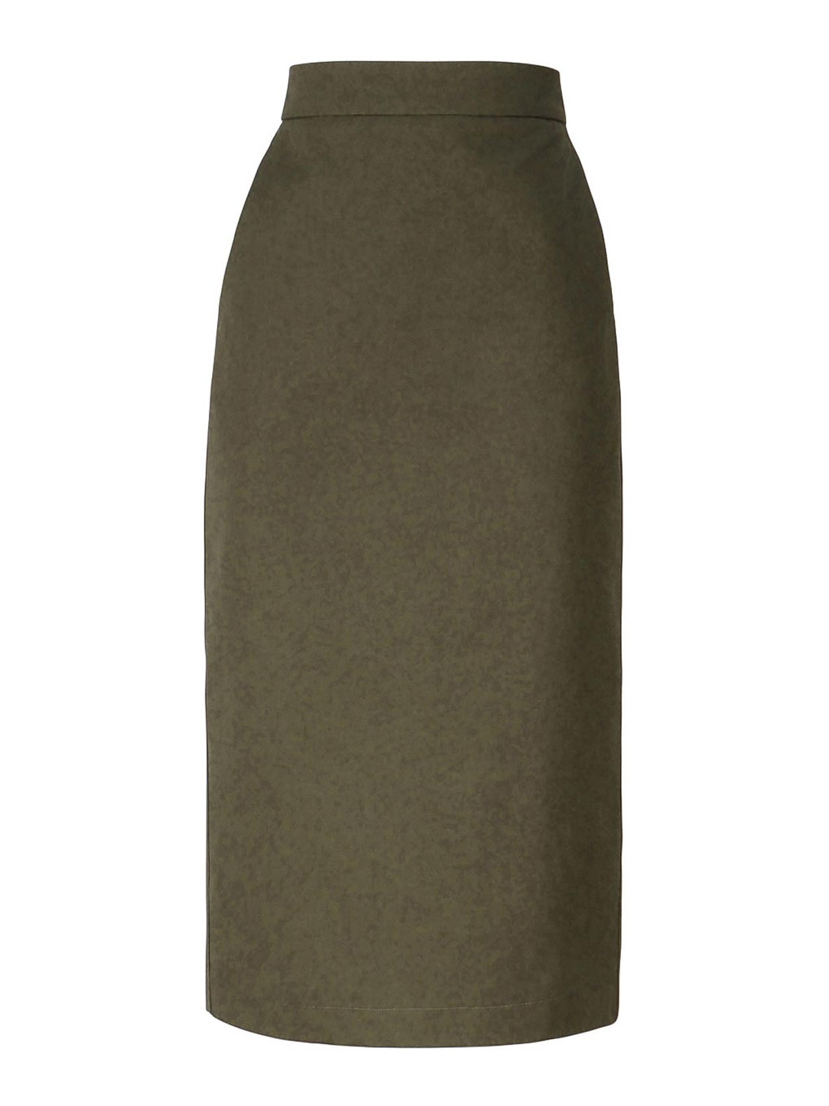 Shop Max Mara Canvas Skirt In Dark Green