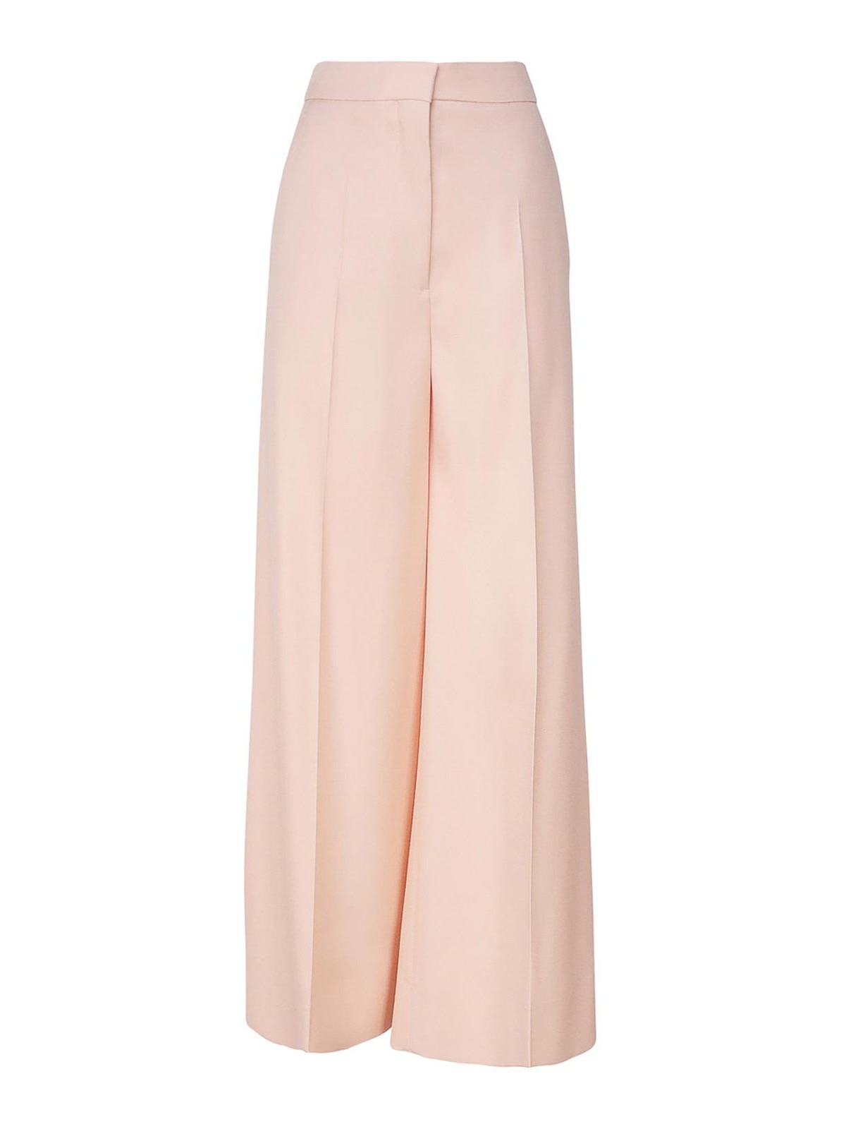 Shop Stella Mccartney Wide Viscose Trousers In Pink