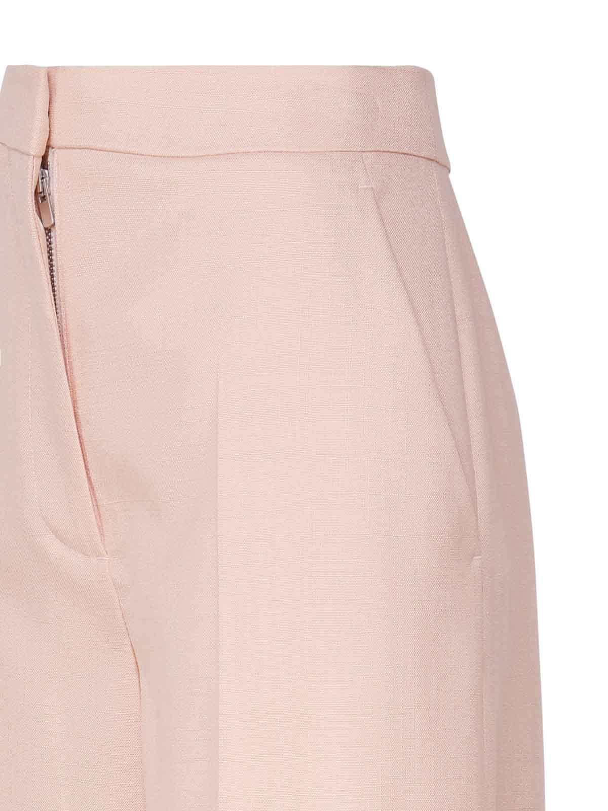 Shop Stella Mccartney Wide Viscose Trousers In Pink