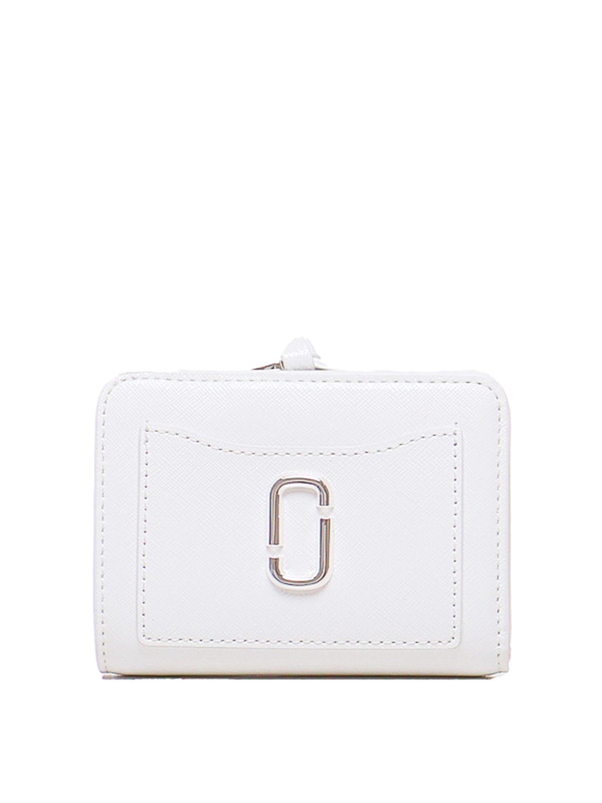 Shop Marc Jacobs The Mini Compact Wallet In White