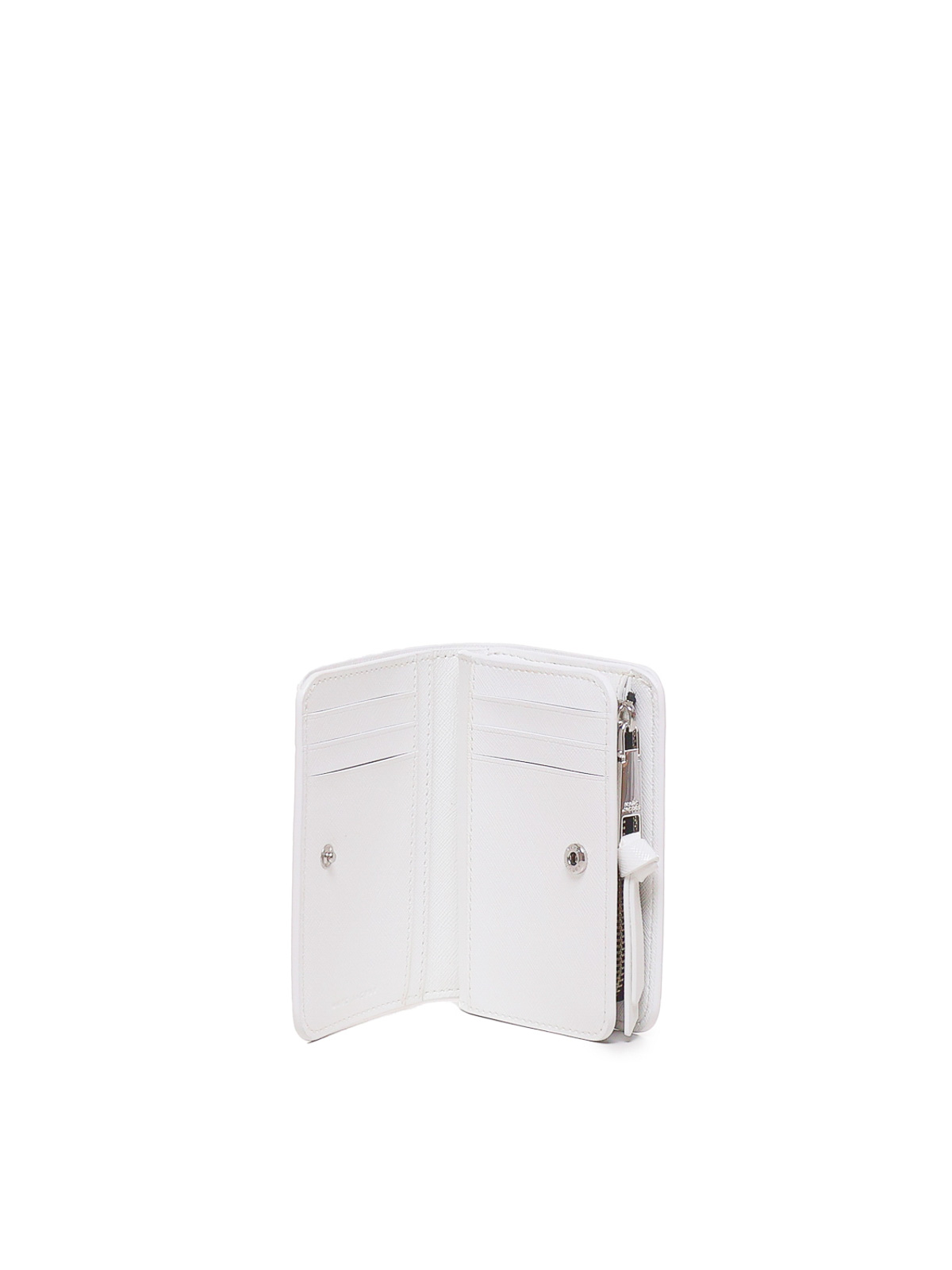 Shop Marc Jacobs The Mini Compact Wallet In White