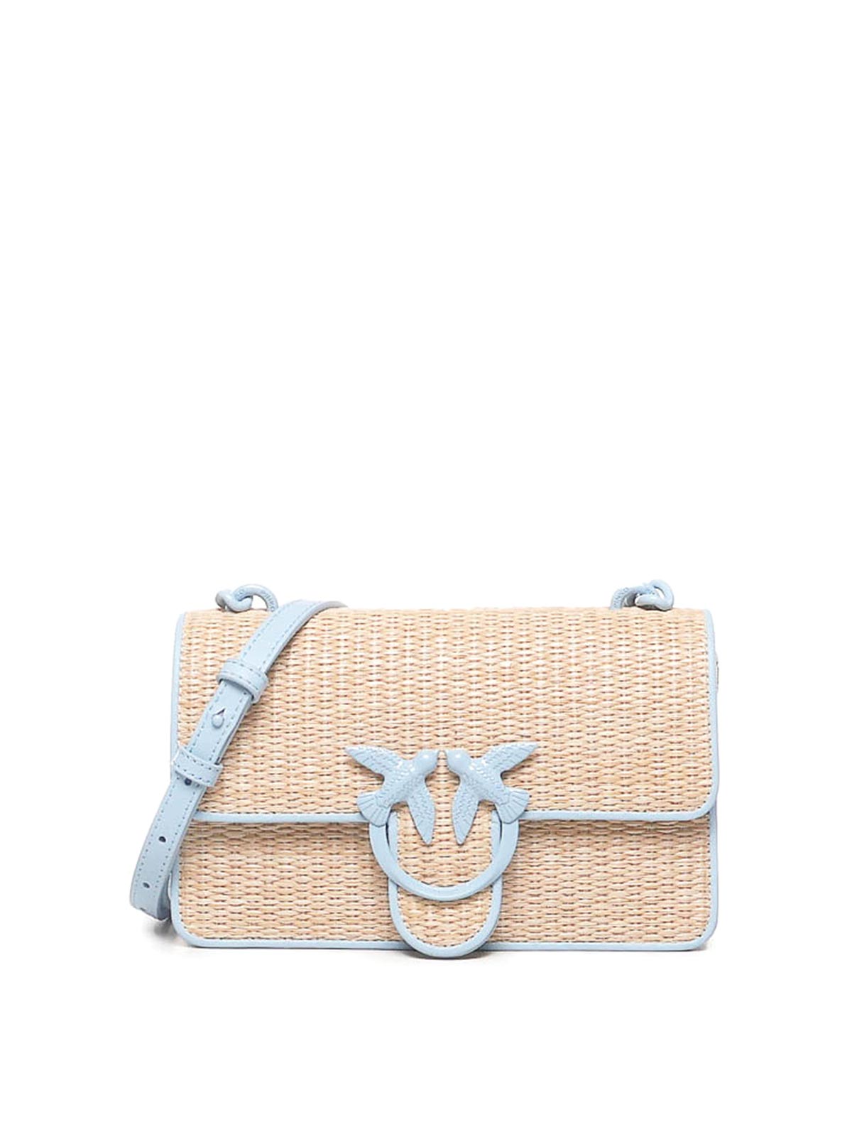 Shop Pinko Mini Love Bag In Blue