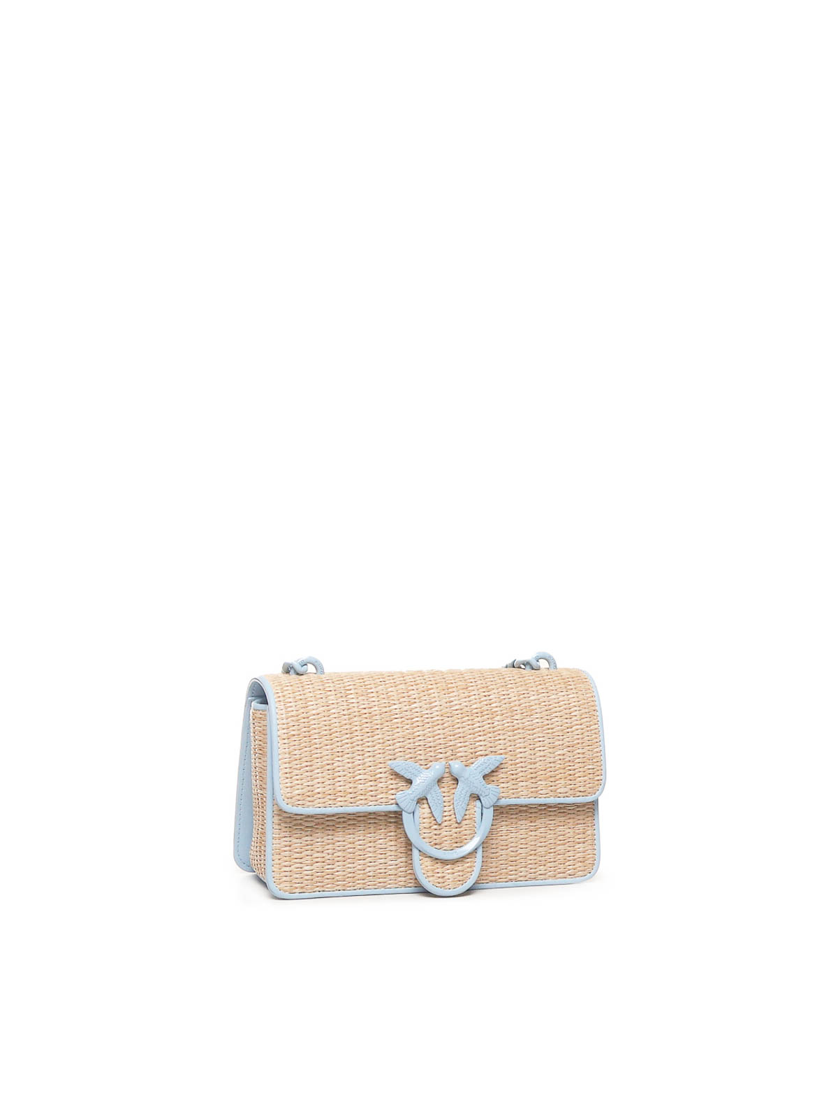 Shop Pinko Mini Love Bag In Blue