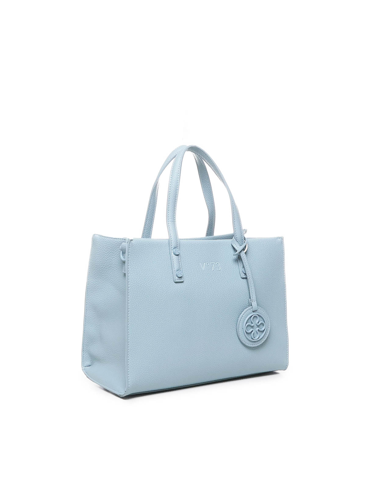 Shop V73 Visia Bag In Eco-leather In Light Grey