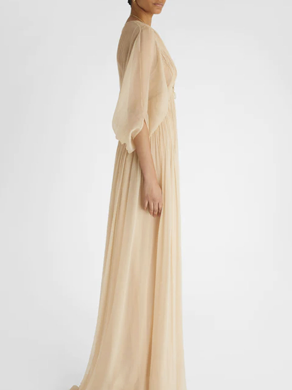 Ermanno Scervino Long Chiffon Dress - Women | D442Q728QEL41307