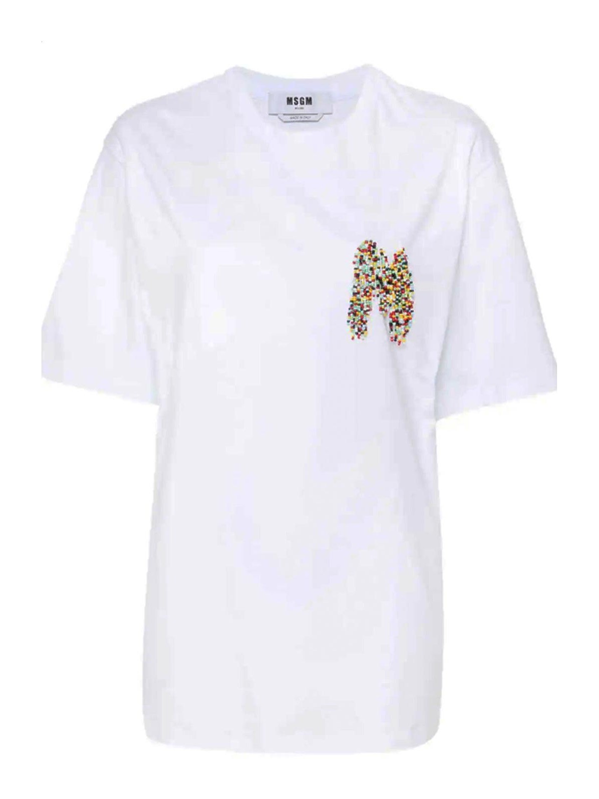 Msgm T-shirt  Woman Color White In 白色