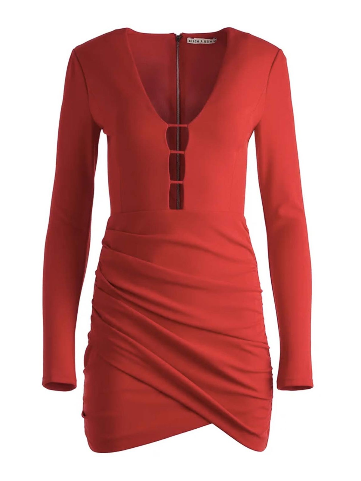 Alice And Olivia Vestido Corto - Rojo