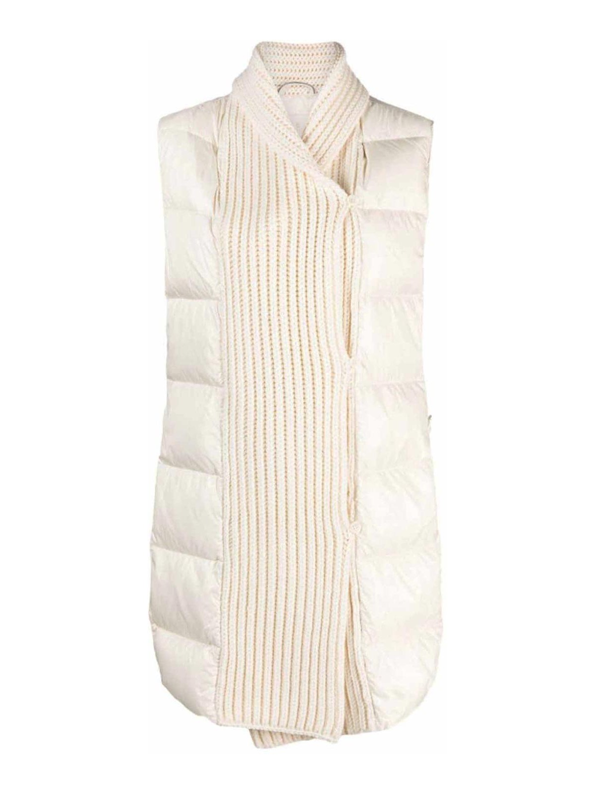 Shop Ermanno Scervino Padded Vest In White