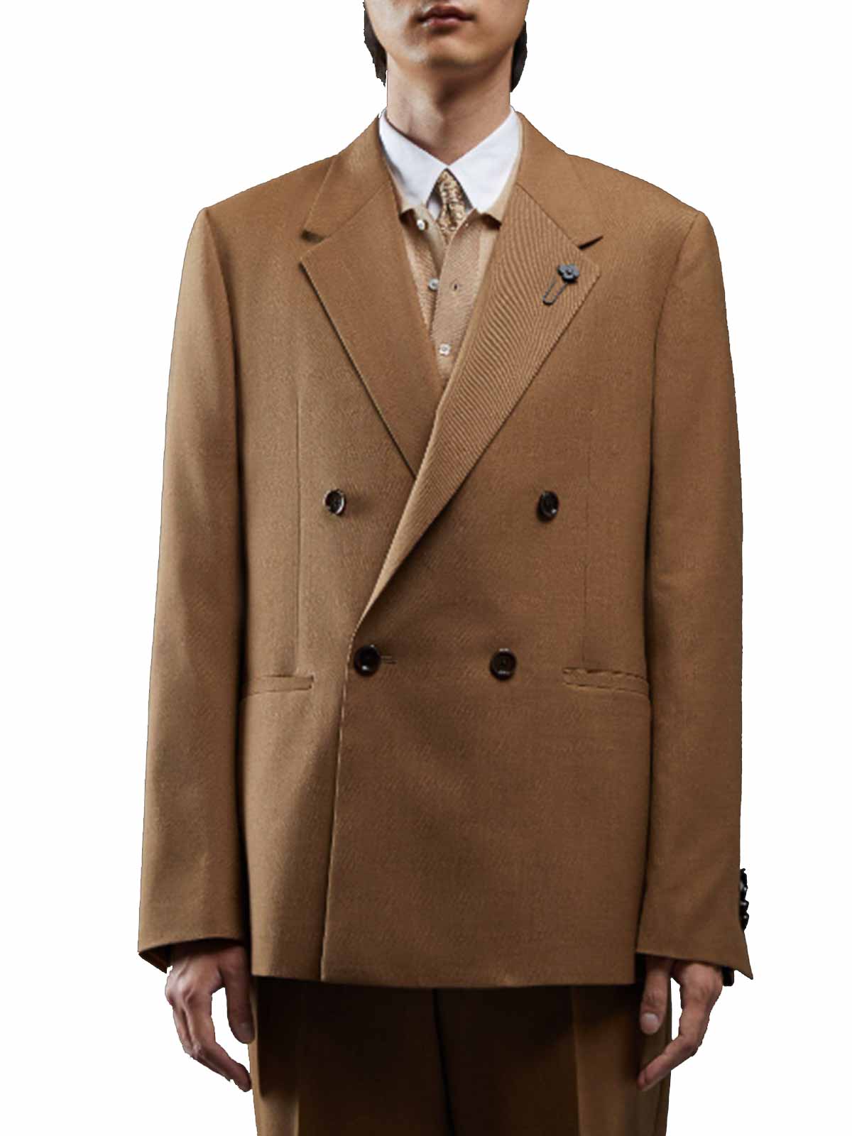 Shop Lardini Kosmo Jacket In Brown