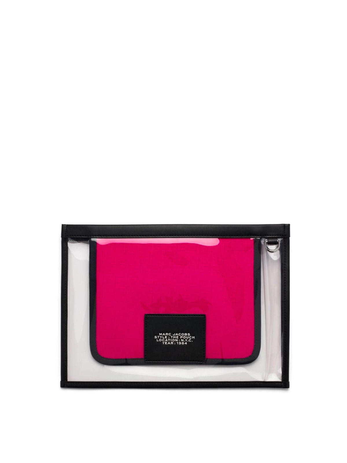 Shop Marc Jacobs Logo Clutch In Black