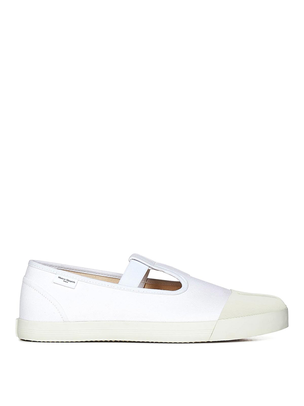 Shop Maison Margiela Mary Jane Sneakers In Blanco