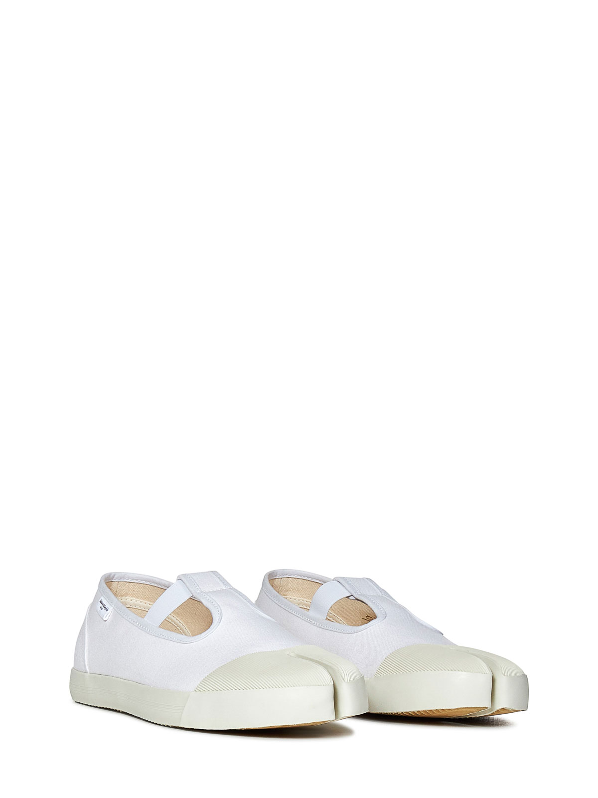 Shop Maison Margiela Mary Jane Sneakers In Blanco