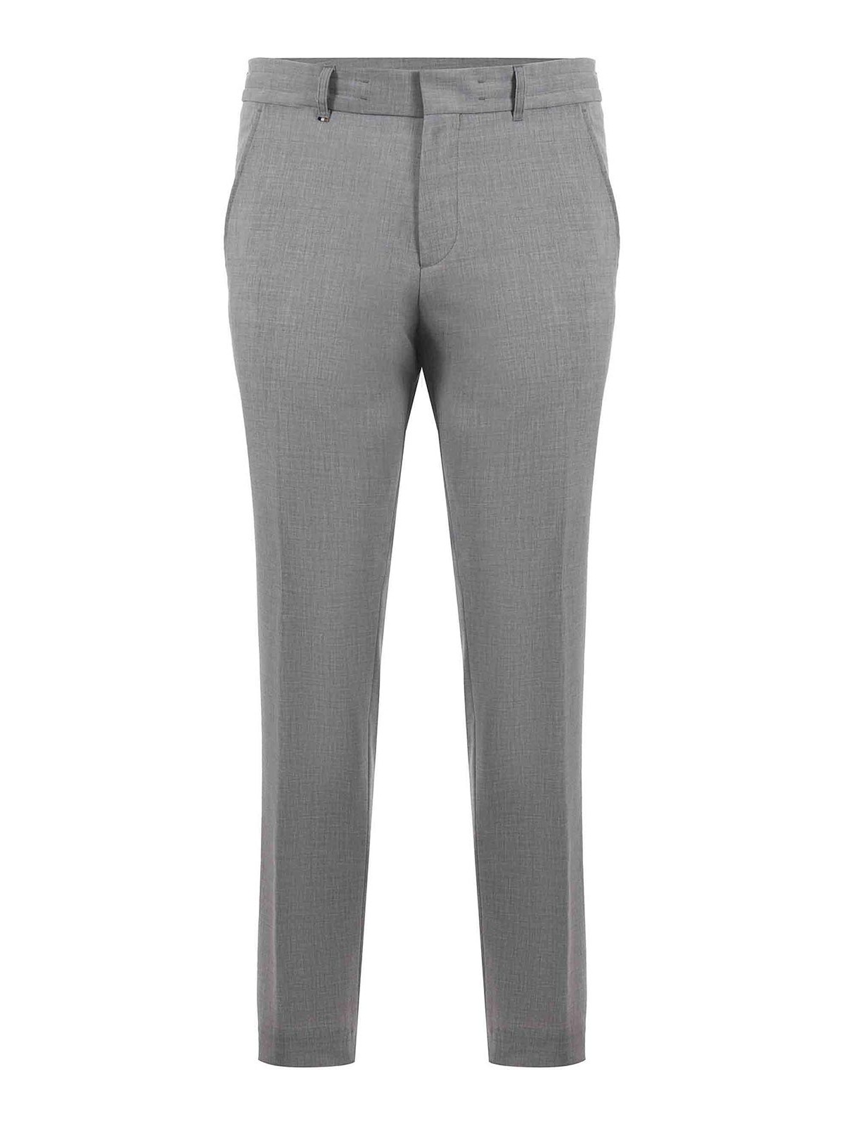 Shop Hugo Boss Trousers In Grey