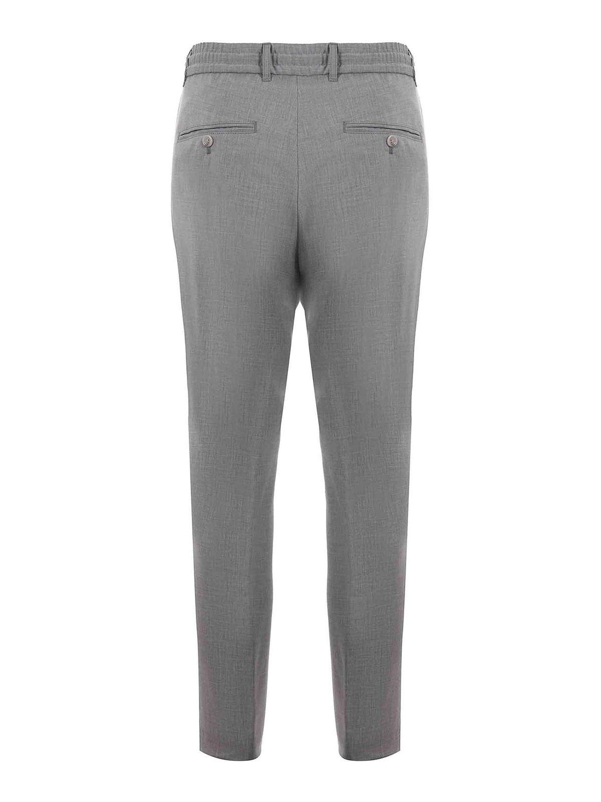 Shop Hugo Boss Trousers In Grey