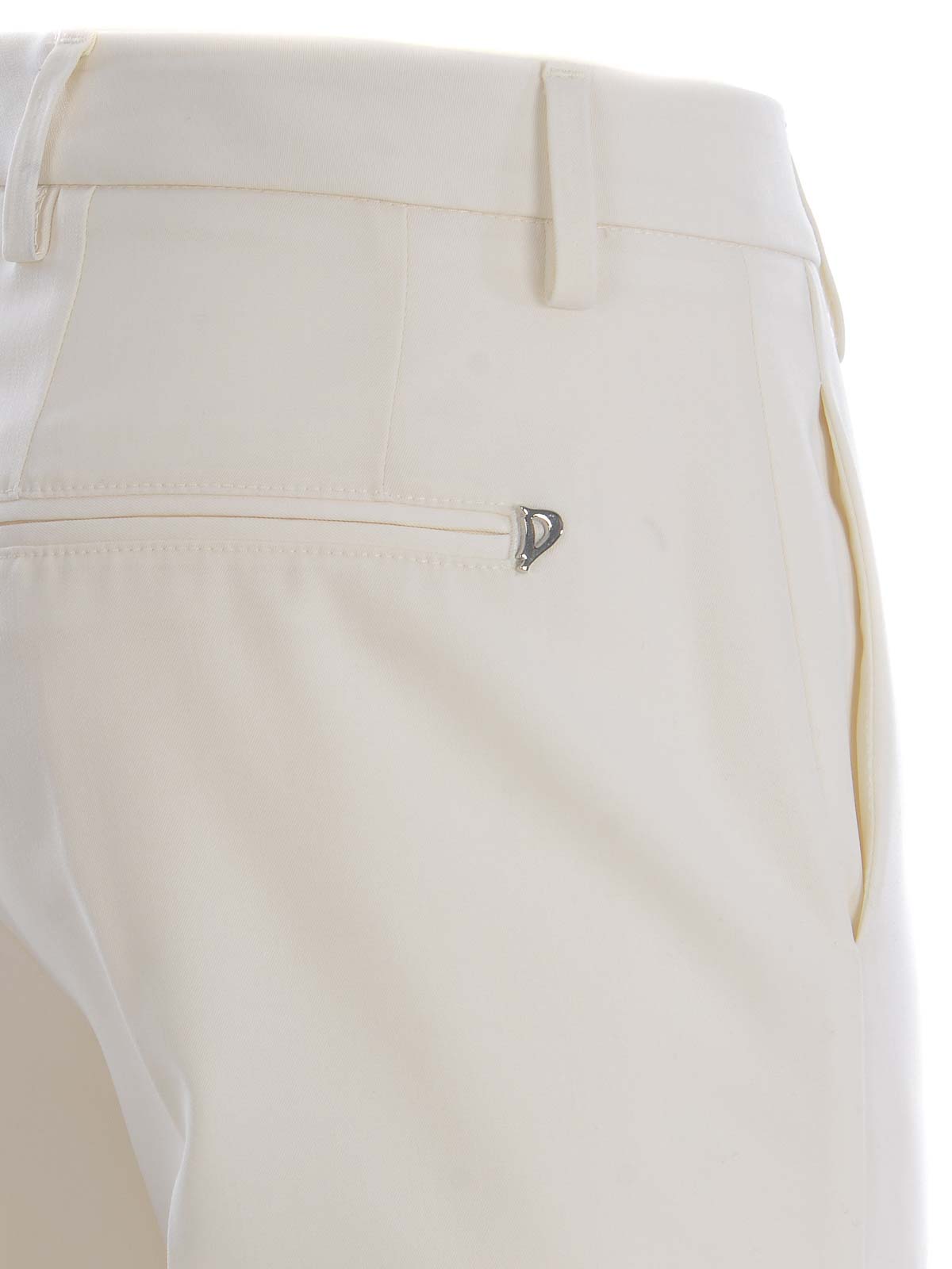 Shop Dondup Lexi Casual Trousers In White