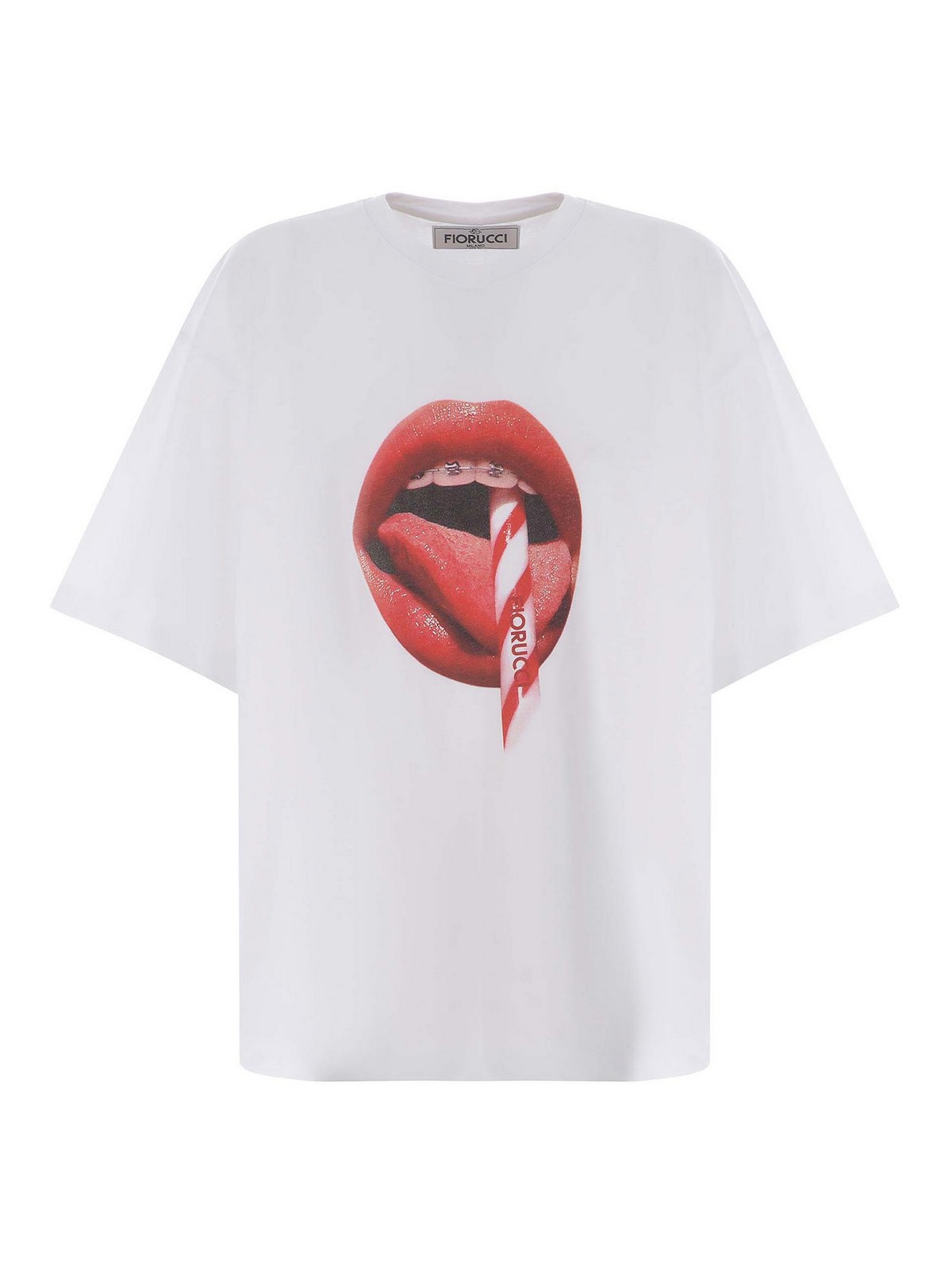 Shop Fiorucci T-shirt In White