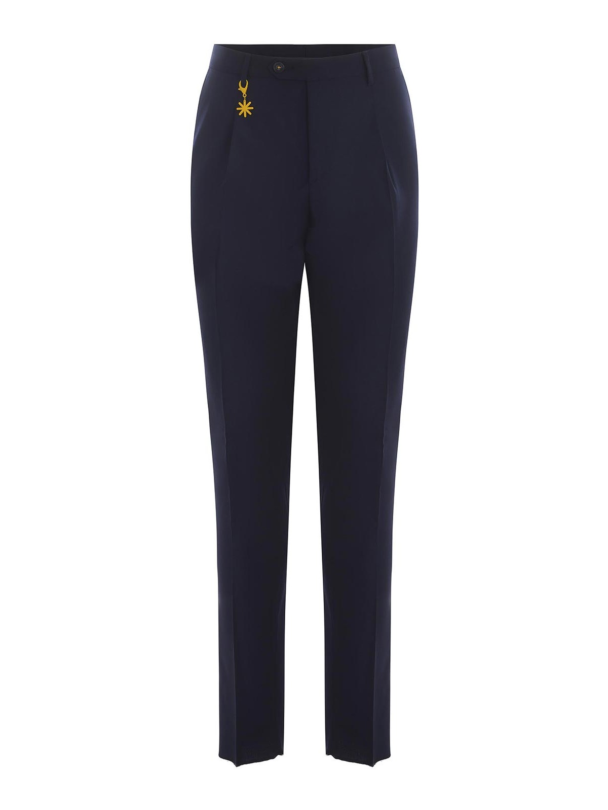 Shop Manuel Ritz Casual Trousers In Blue