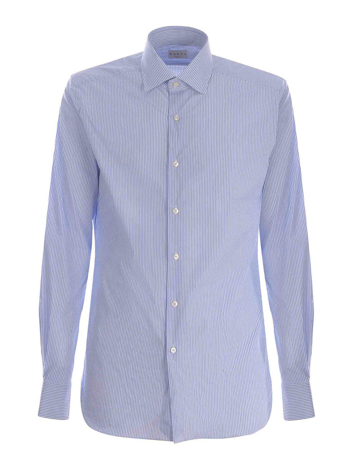 Shop Xacus Shirt In Light Blue