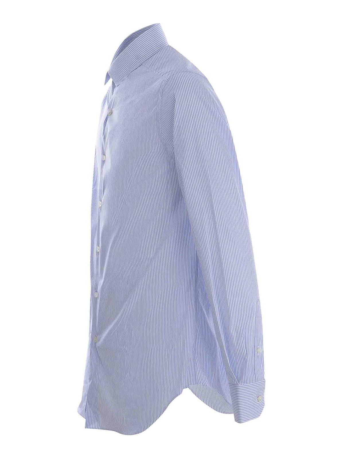 Shop Xacus Shirt In Light Blue