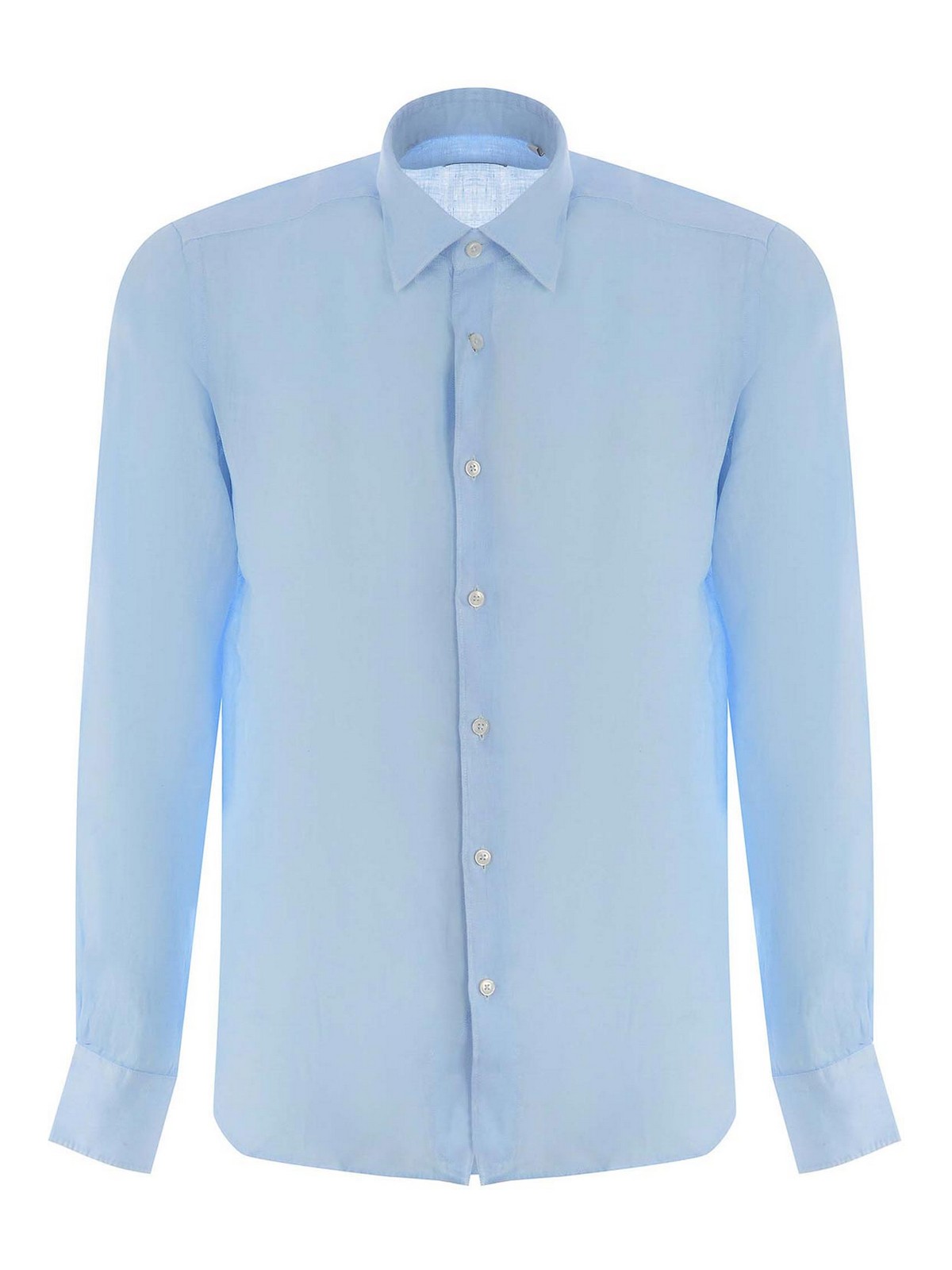 Shop Xacus Shirt In Light Blue