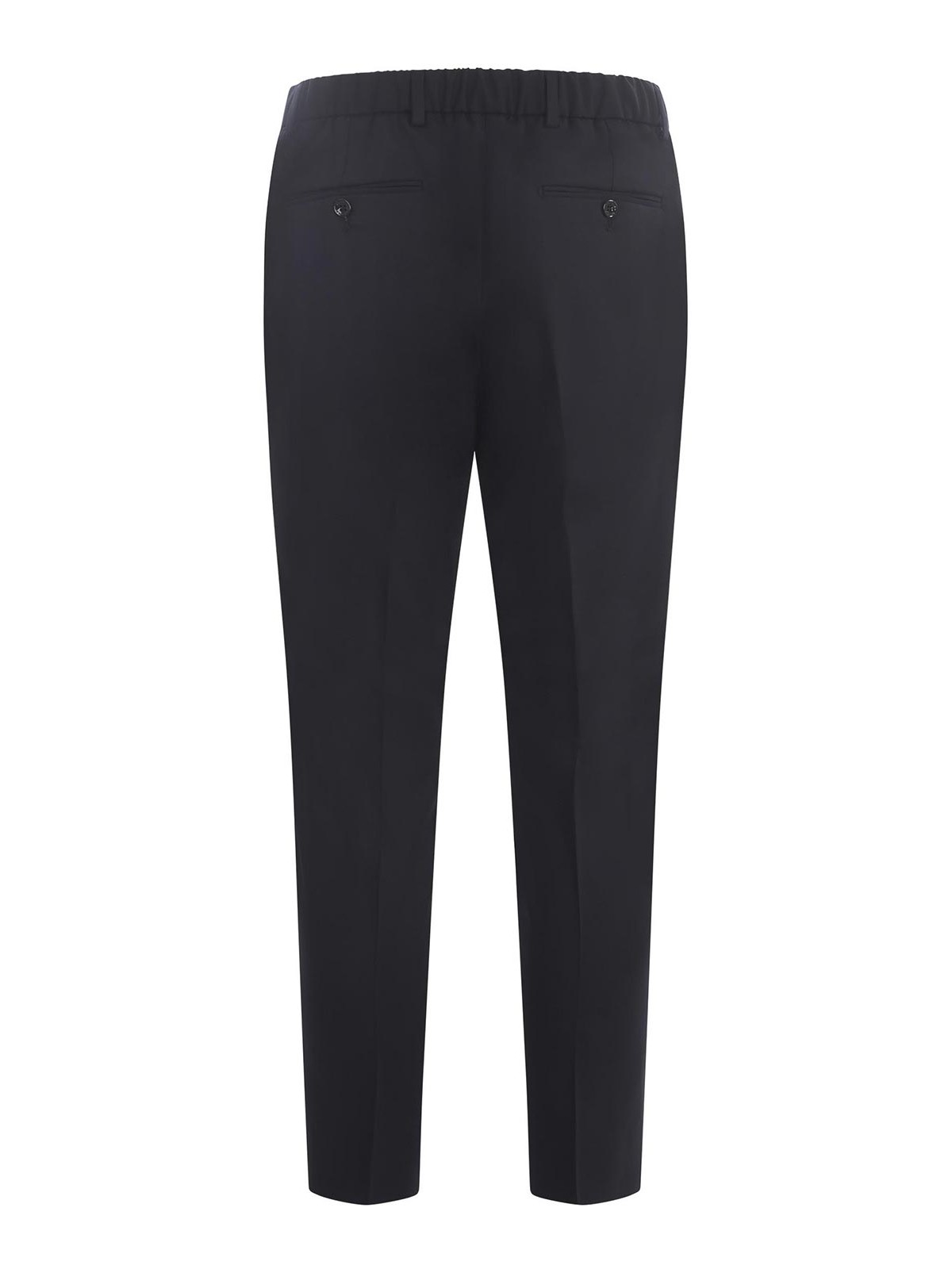 Shop Beable Trousers Be Able In Wool Blend In Blue