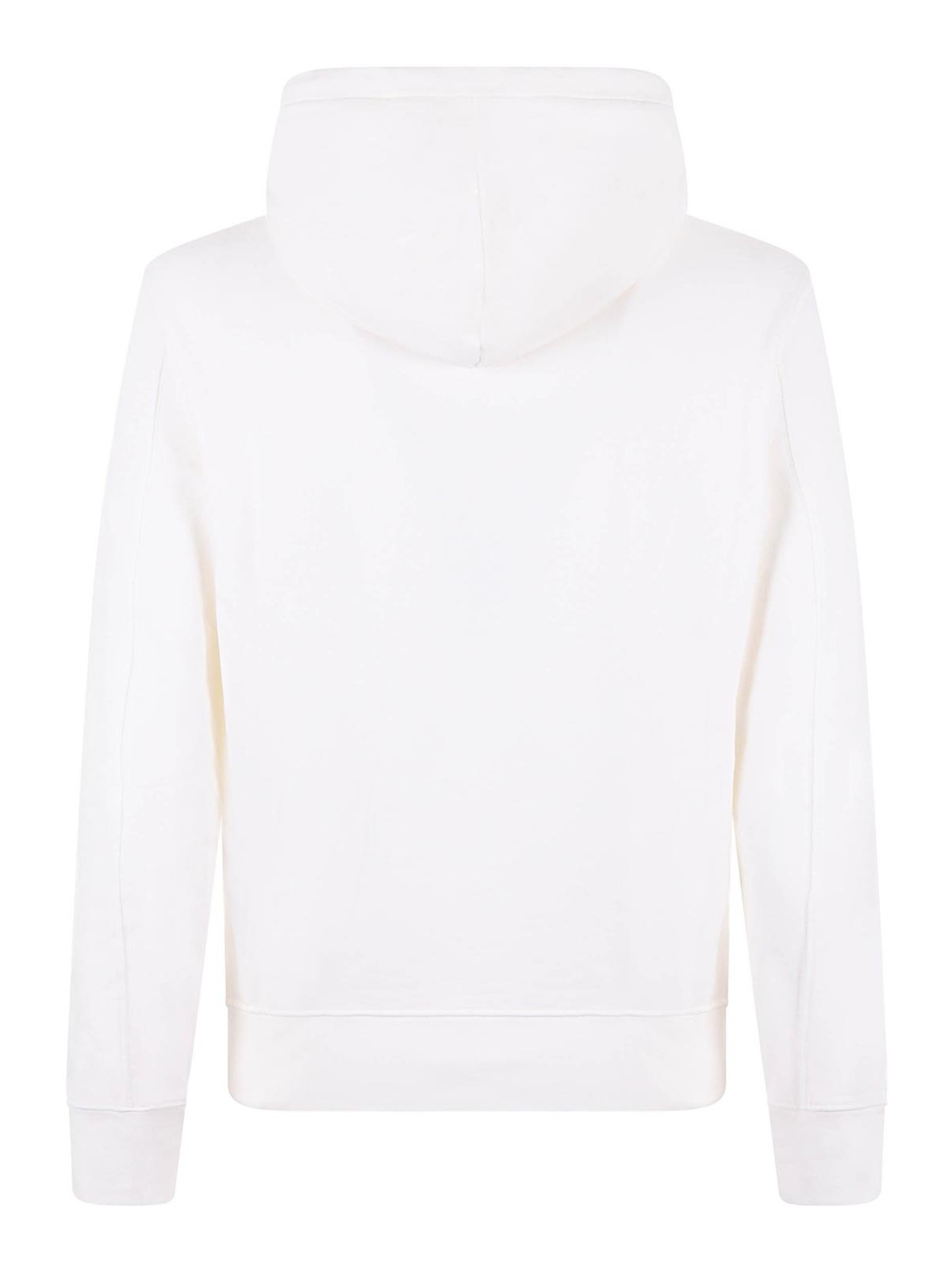 Shop C.p. Company Hoodie In Cotton In White