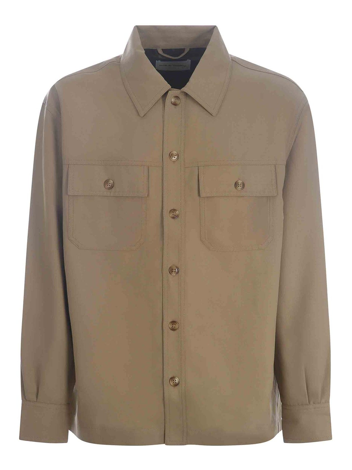 Shop Drôle De Monsieur Shirt In Beige