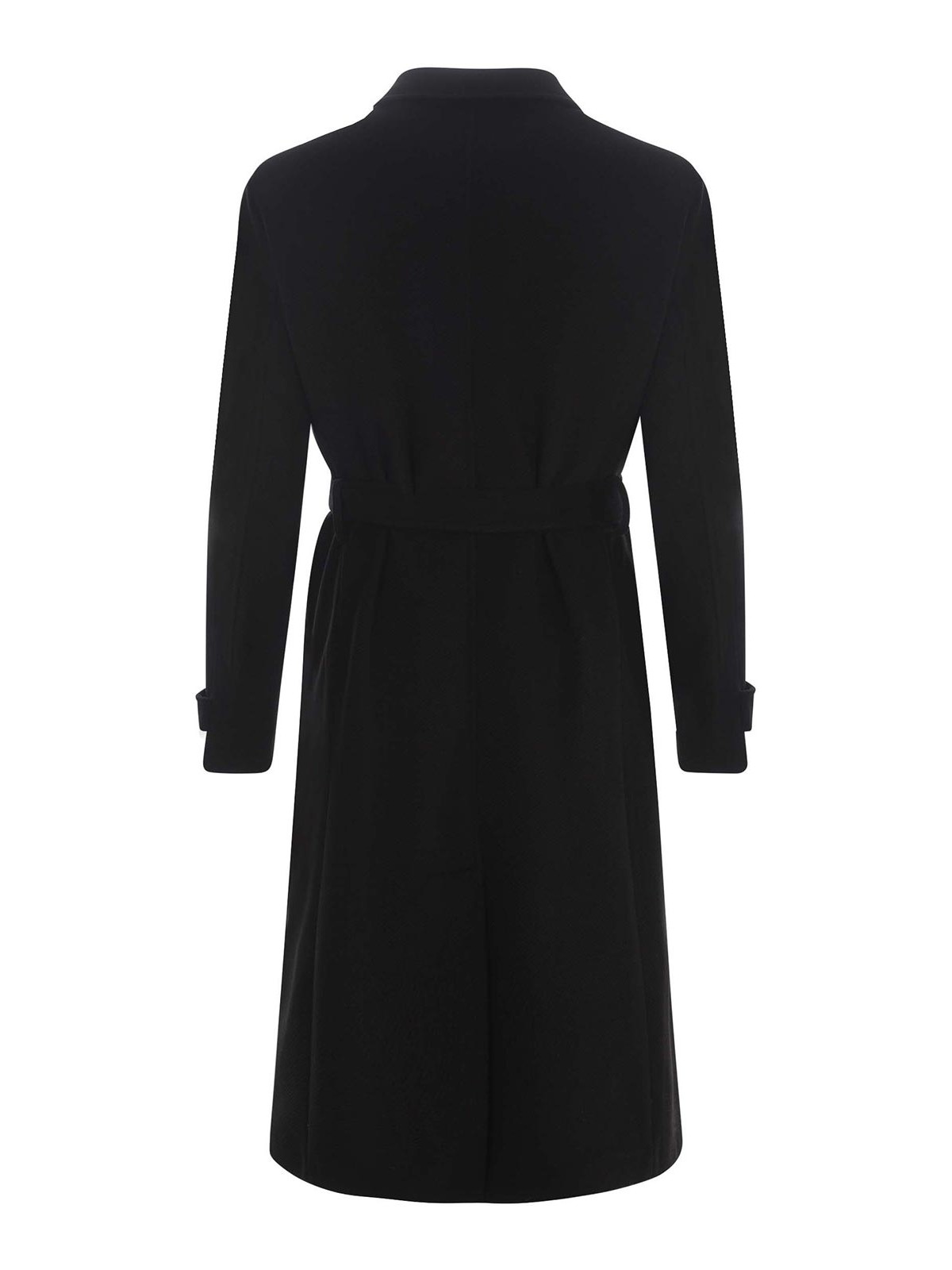 Shop Family First Milano Coat In Blend Wool In Black