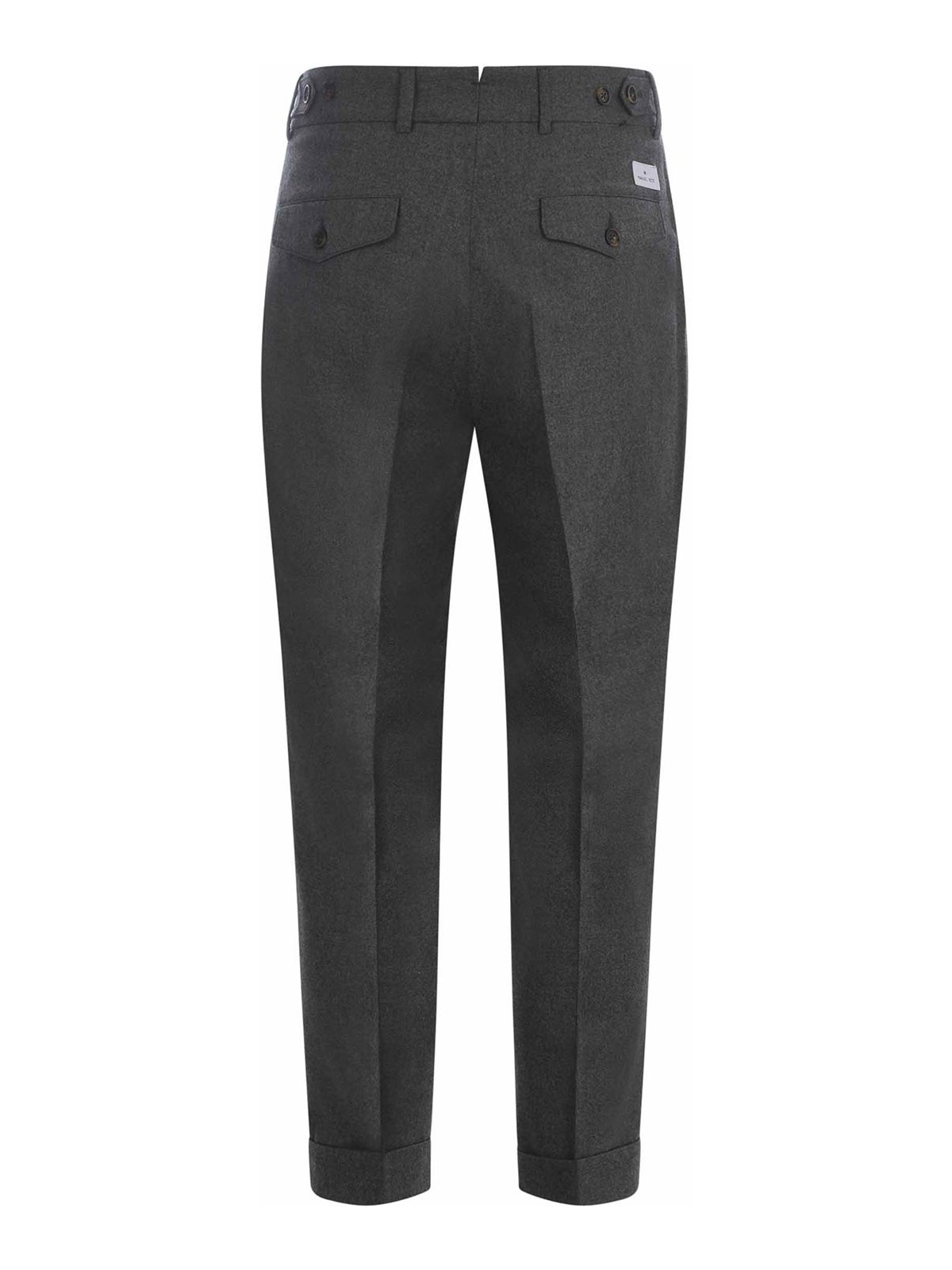 Shop Manuel Ritz Trousers In Virgin Wool In Grey