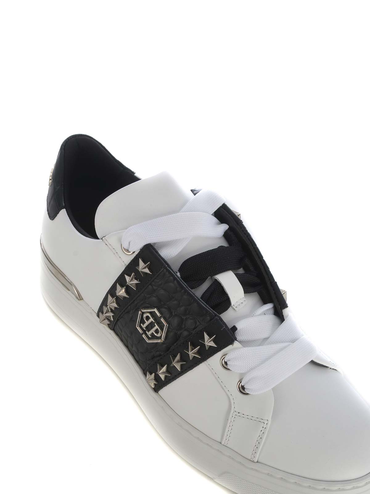 Shop Philipp Plein Rivarly Sneakers In White