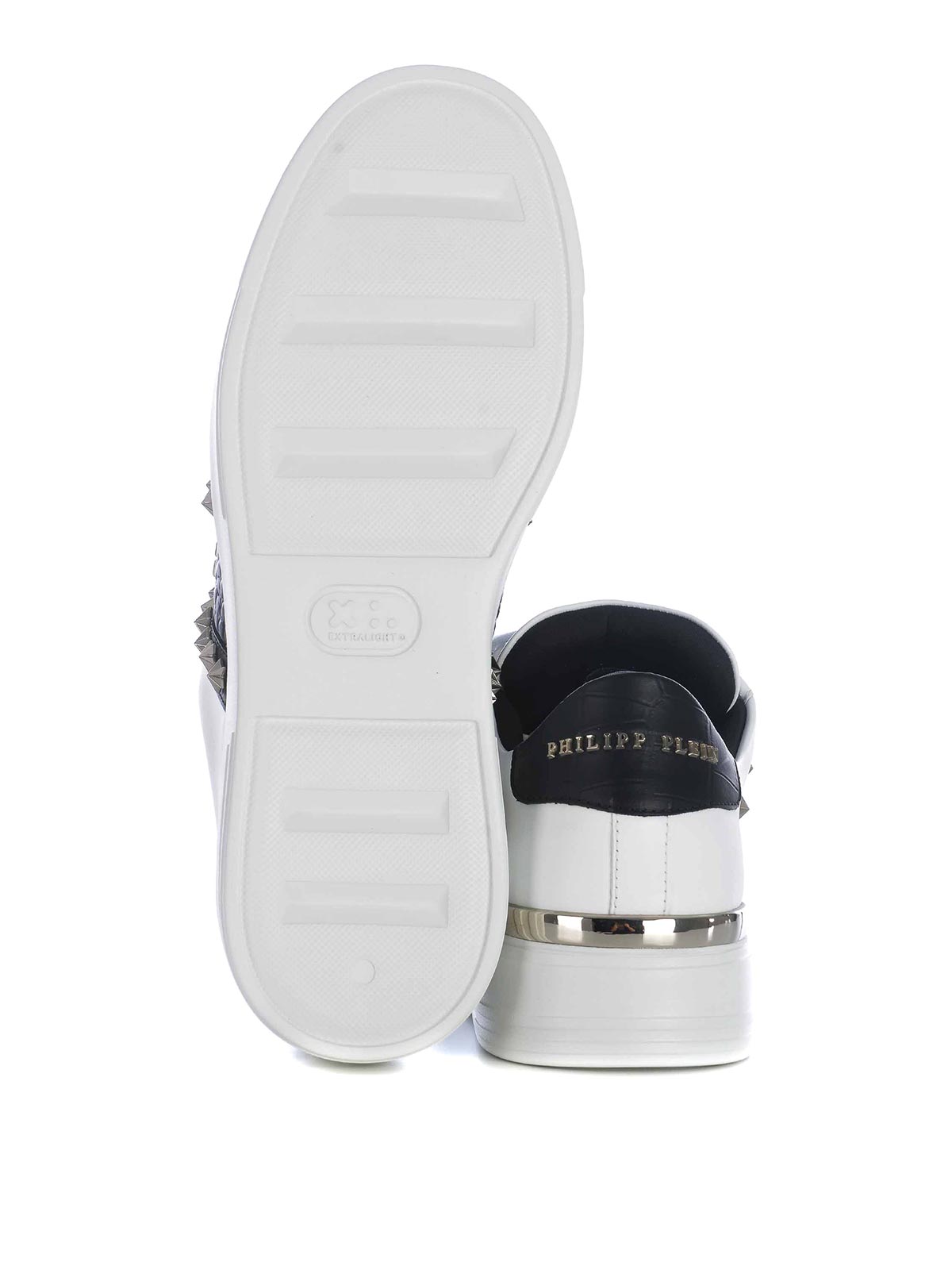 Shop Philipp Plein Rivarly Sneakers In White