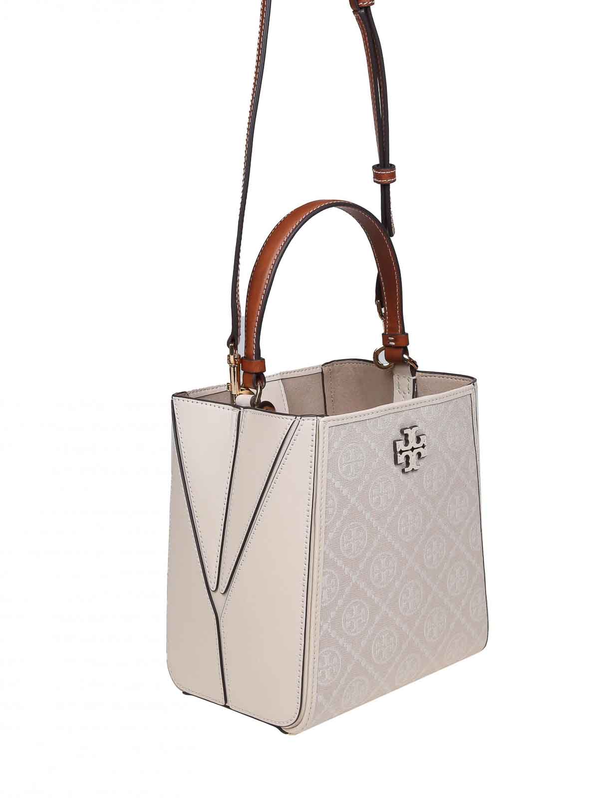 Tory Burch Mcgraw Small bucket bag - White - Women | 160232254