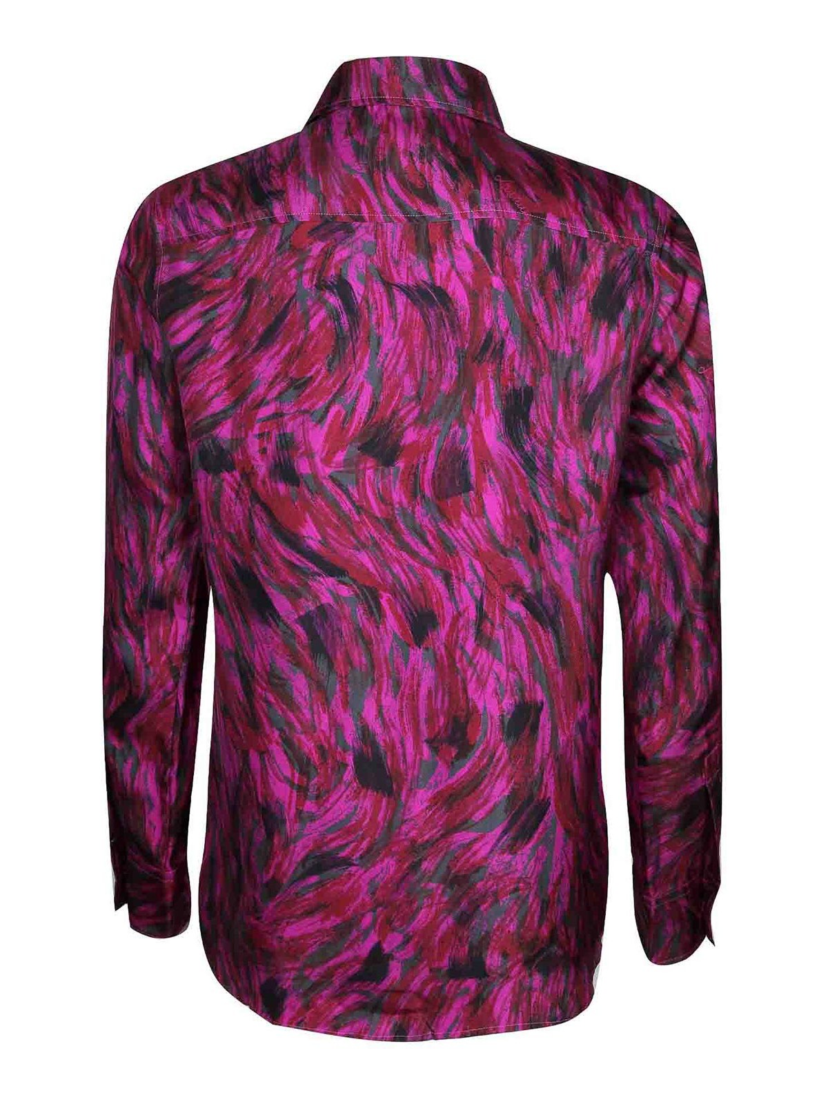 Shop Lanvin Silk Shirt In Multicolour