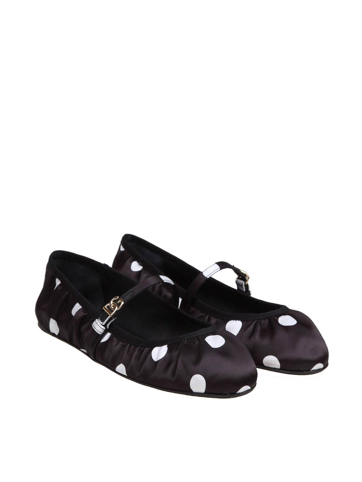 Shop Dolce & Gabbana Odette Flat Shoes In Black