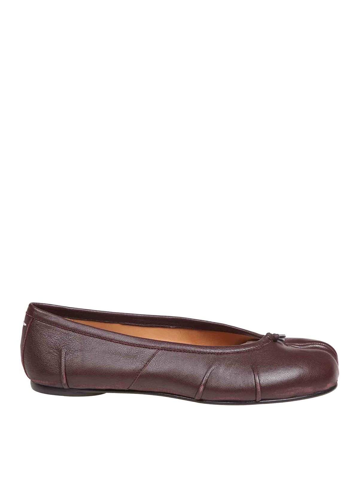 Maison Margiela ブラウン Tabi Ballerina シューズ Maison Margiela Tabi Ballerina in Brown Leather