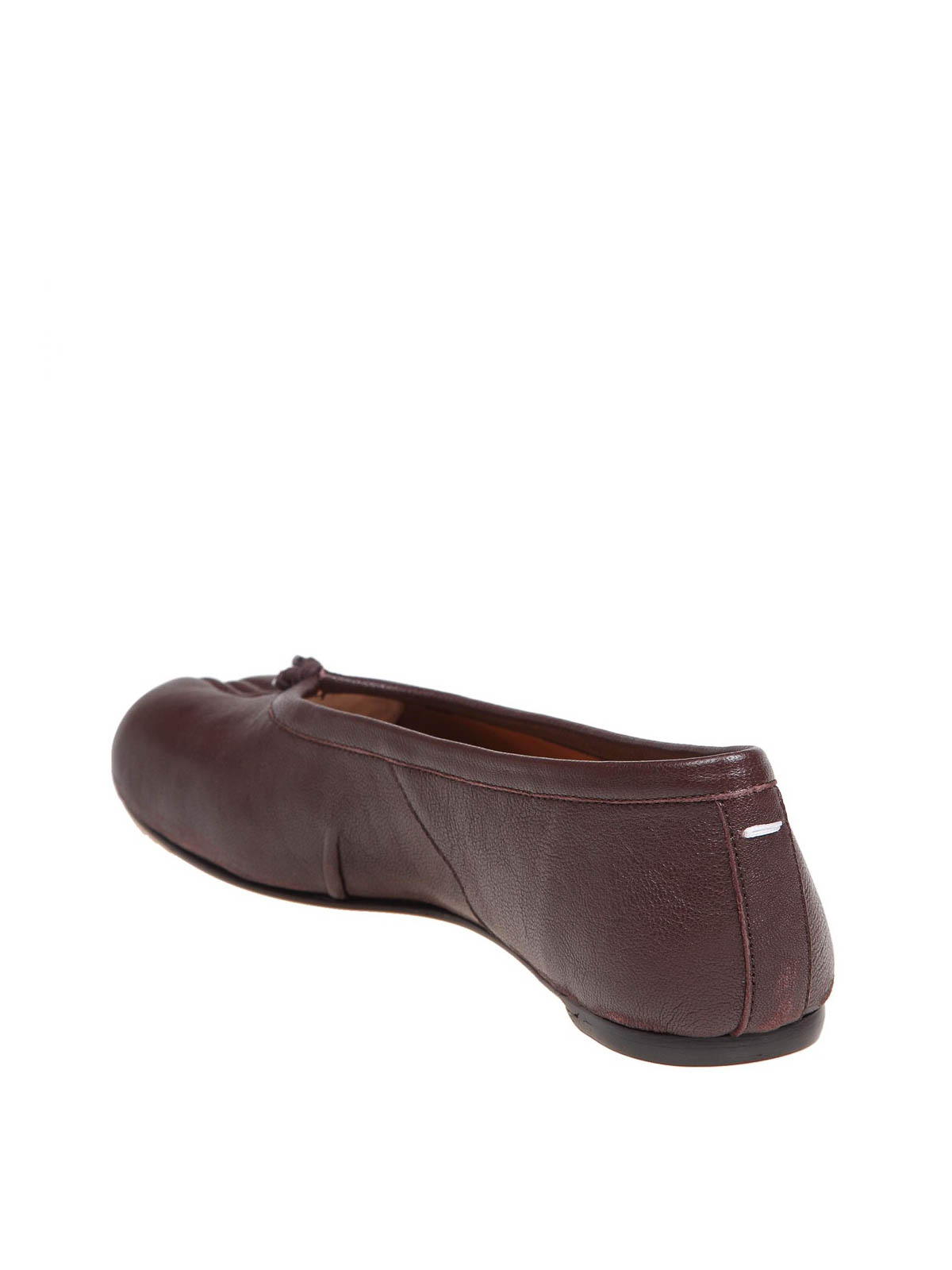 Maison Margiela ブラウン Tabi Ballerina シューズ Maison Margiela Tabi Ballerina in Brown Leather