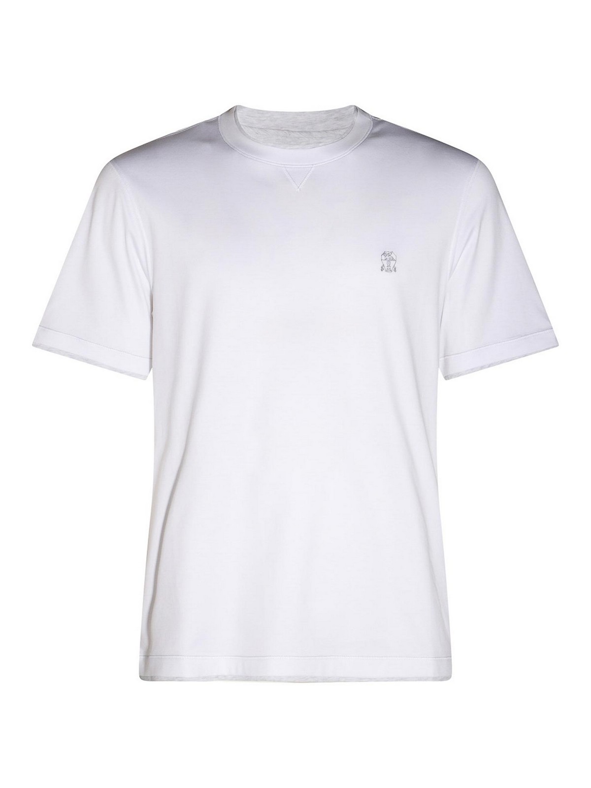 Shop Brunello Cucinelli White Cotton T-shirt