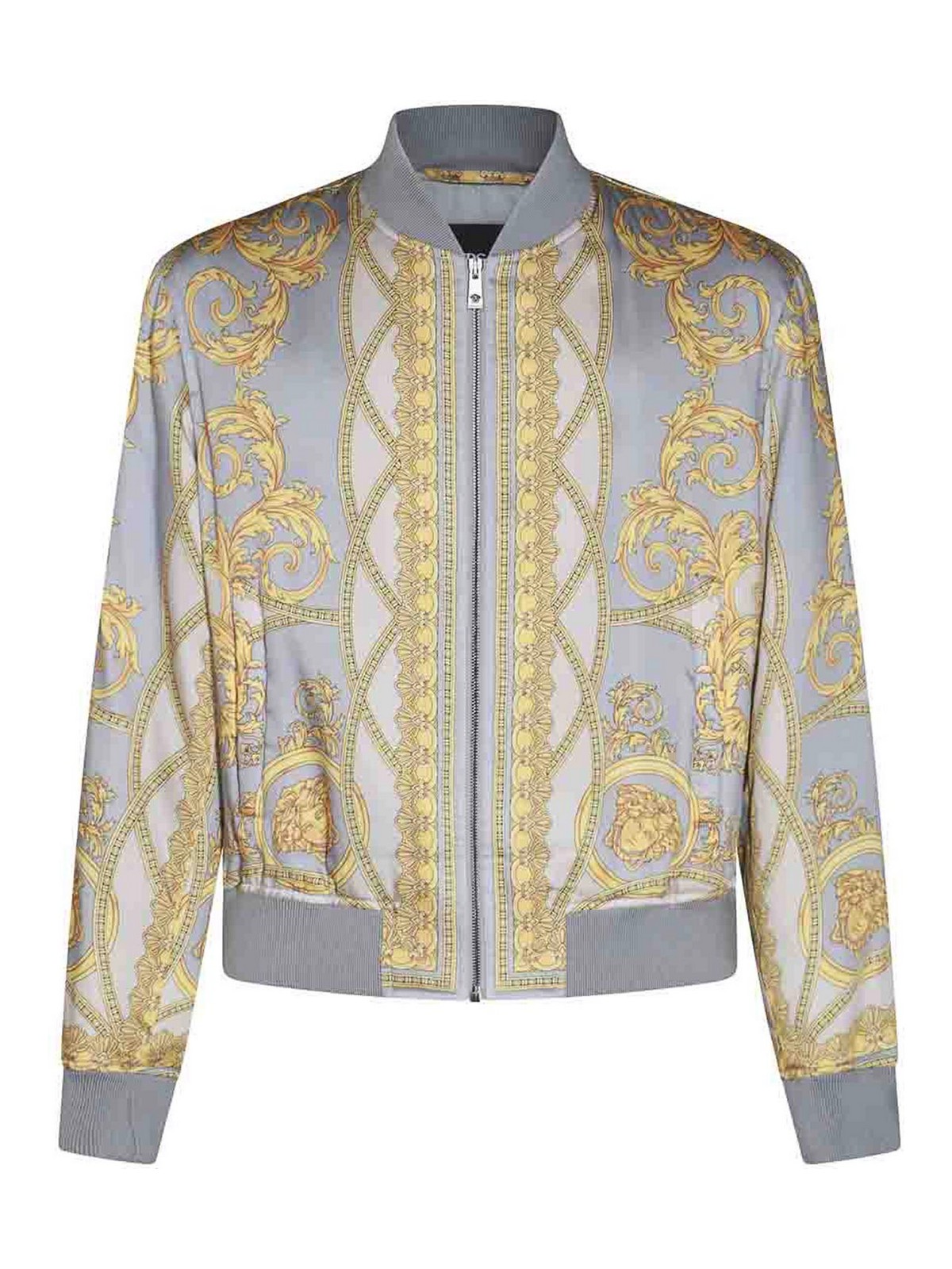 Shop Versace Multicolor Casual Jacket In Multicolour