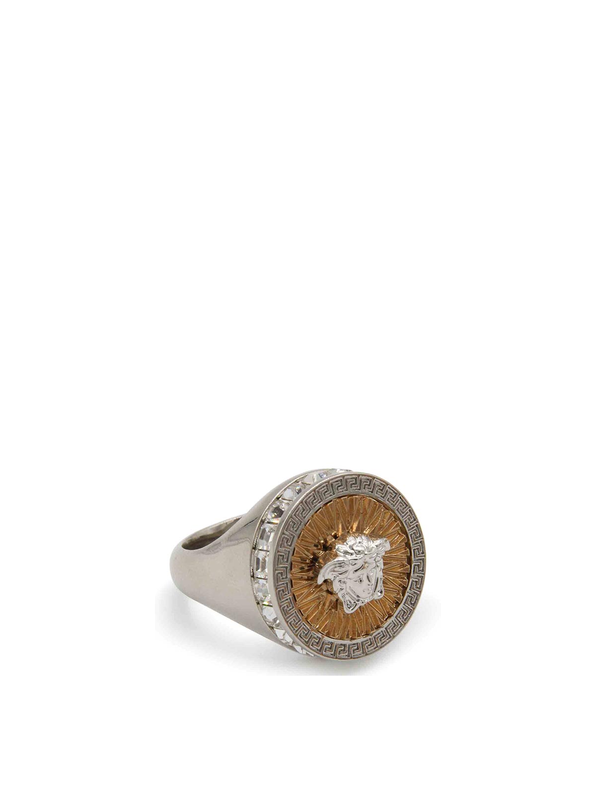 【関税＆送料込み】Versace Rings Versace Chunky Two-Tone Chain Ring | Saks Fifth Avenue