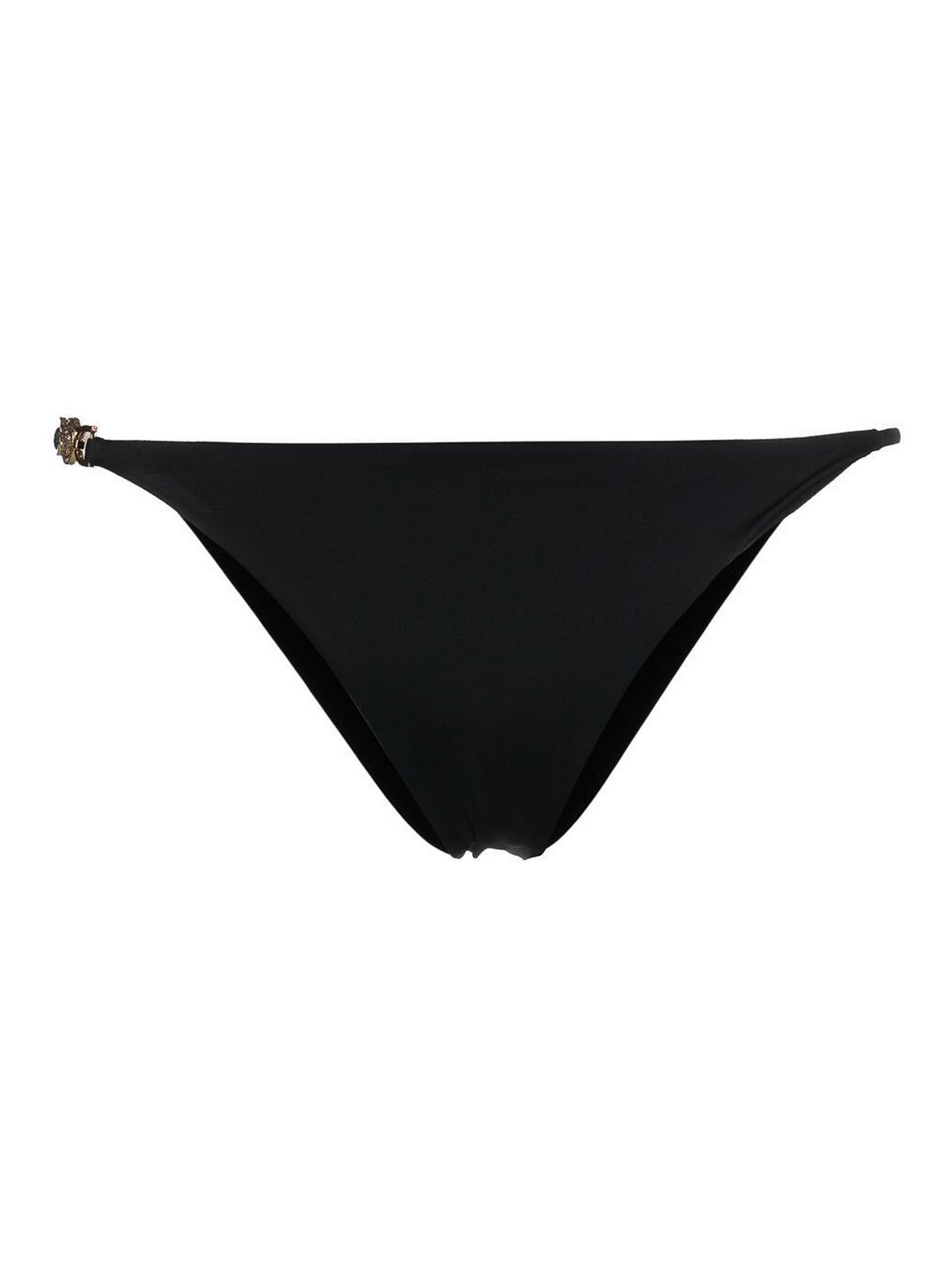 Shop Versace Swim Slip Greek Chain In Black