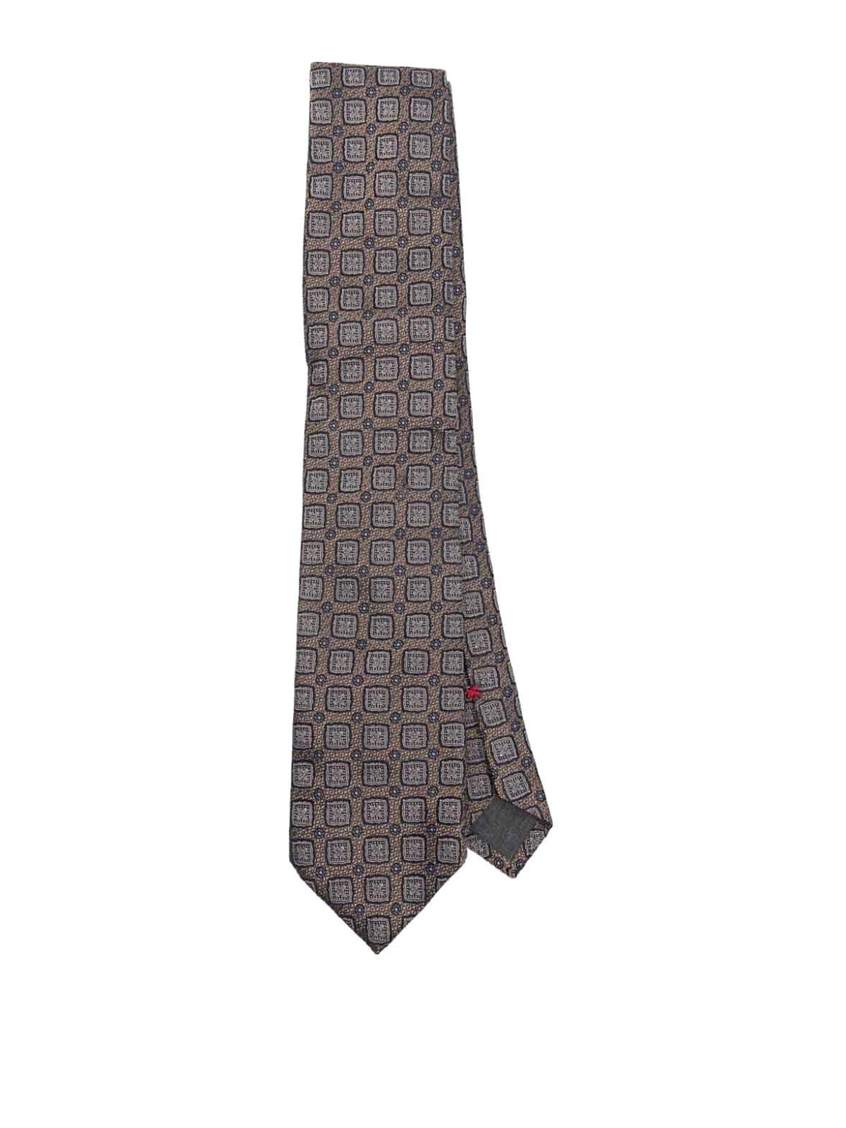 Shop Brunello Cucinelli Colored Tie In Brown