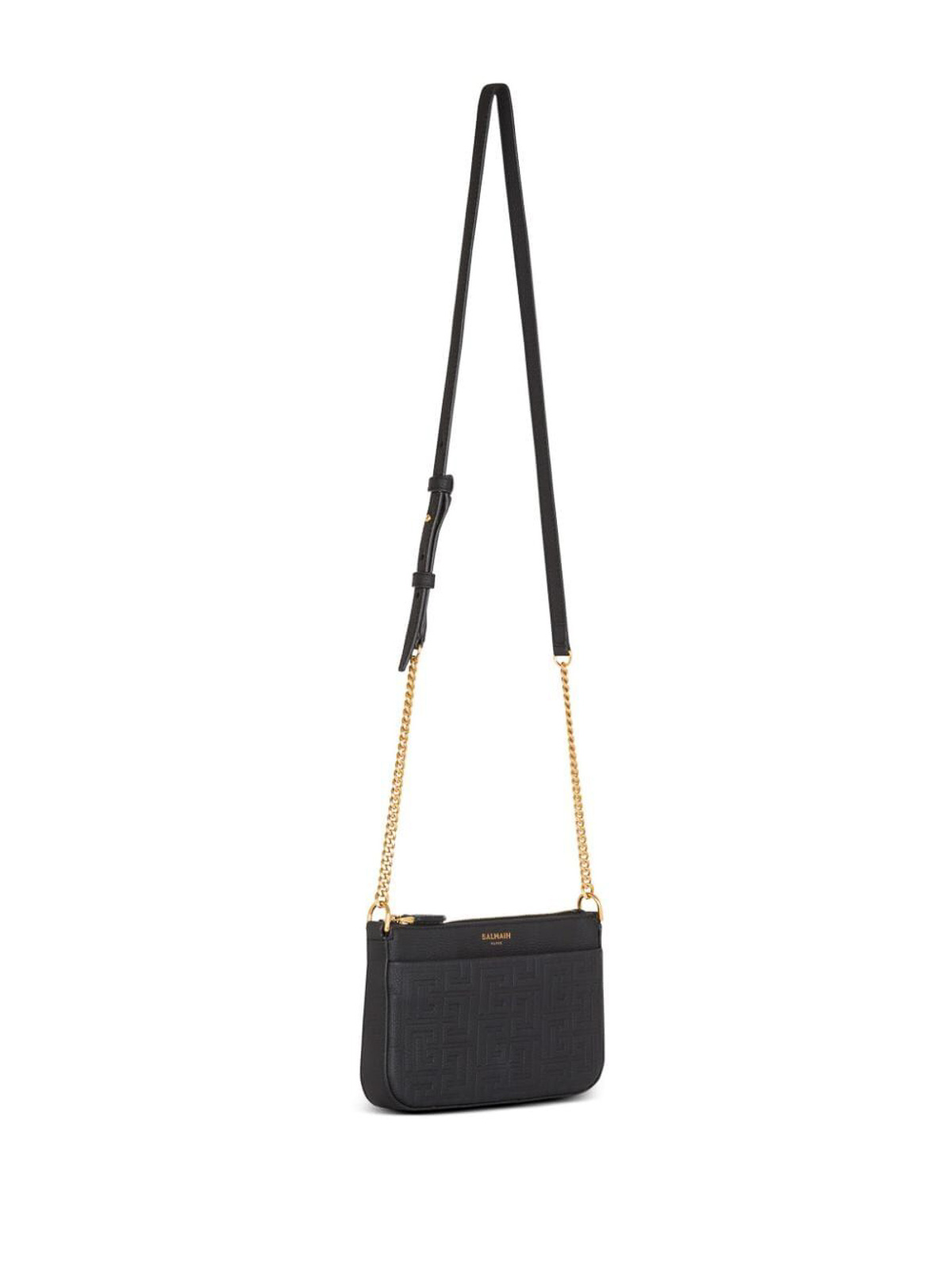 Shop Balmain Zip Mini Bag In Black