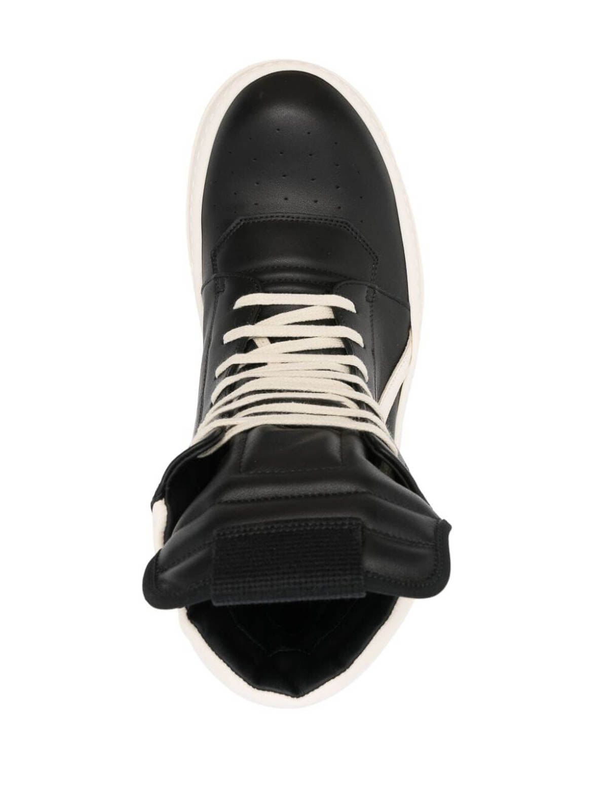 Rick Owens Mega Bumper Geobasket Sneakers - Black|RU02D6868LCO911 Rick Owens Mega Bumper Geobasket Sneakers - Black|RU02D6868LCO911